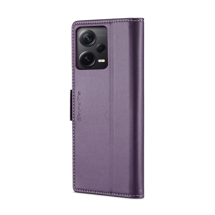 For Xiaomi Redmi Note 12 Pro+ 5G Global CaseMe 023 Butterfly Buckle Litchi Texture RFID Anti-theft Leather Phone Case(Pearly Purple) - free shipping - PMC TechLife - Order now!