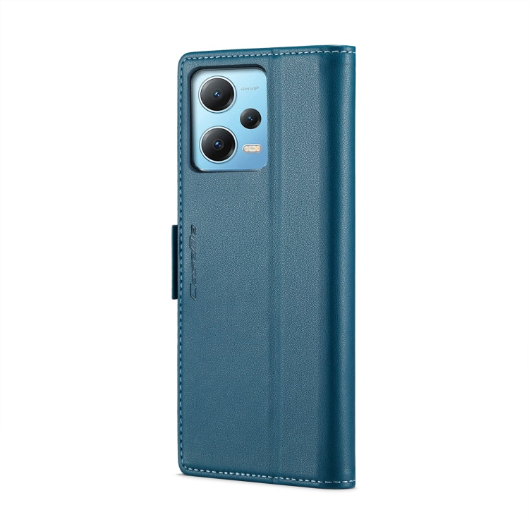 For Xiaomi Poco X5 5G/Redmi Note 12 5G Global CaseMe 023 Butterfly Buckle Litchi Texture RFID Anti-theft Leather Phone Case(Blue) - free shipping - PMC TechLife - Order now!