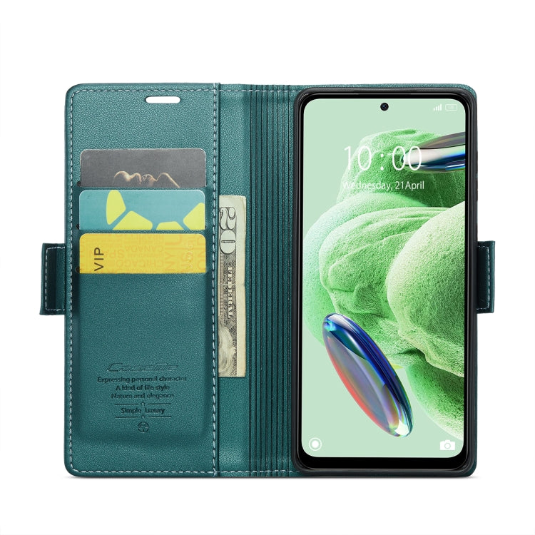 For Xiaomi Poco X5 5G/Redmi Note 12 5G Global CaseMe 023 Butterfly Buckle Litchi Texture RFID Anti-theft Leather Phone Case(Pearly Blue) - free shipping - PMC TechLife - Order now!