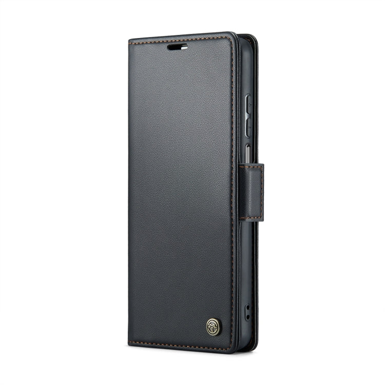 For Xiaomi Redmi Note 9S/Note 9 Pro/Note 9 Pro Max CaseMe 023 Butterfly Buckle Litchi Texture RFID Anti-theft Leather Phone Case(Black) - free shipping - PMC TechLife - Order now!