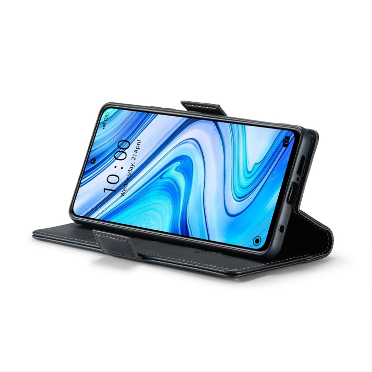 For Xiaomi Redmi Note 9S/Note 9 Pro/Note 9 Pro Max CaseMe 023 Butterfly Buckle Litchi Texture RFID Anti-theft Leather Phone Case(Black) - free shipping - PMC TechLife - Order now!