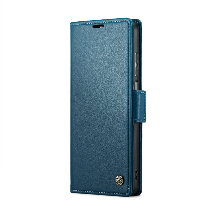 For Xiaomi Redmi Note 9S/Note 9 Pro/Note 9 Pro Max CaseMe 023 Butterfly Buckle Litchi Texture RFID Anti-theft Leather Phone Case(Blue) - free shipping - PMC TechLife - Order now!
