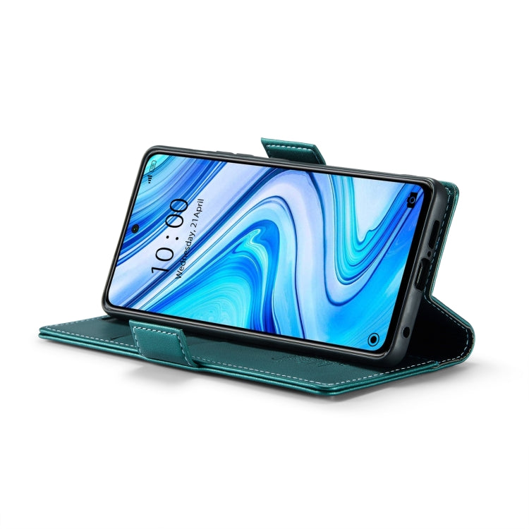 For Xiaomi Redmi Note 9S/Note 9 Pro/Note 9 Pro Max CaseMe 023 Butterfly Buckle Litchi Texture RFID Anti-theft Leather Phone Case(Pearly Blue) - free shipping - PMC TechLife - Order now!