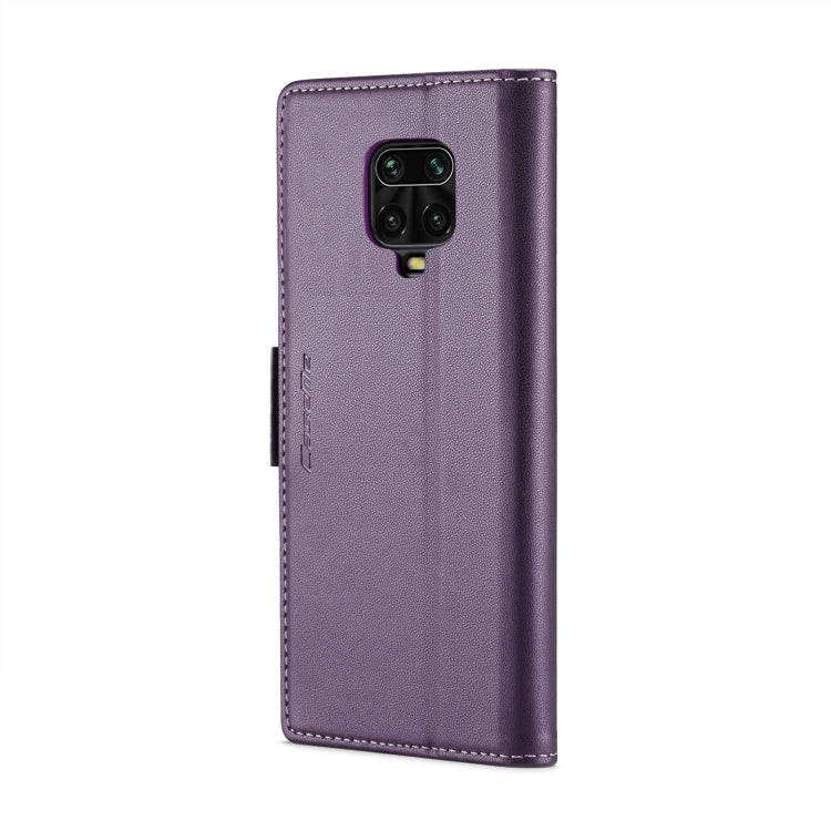 For Xiaomi Redmi Note 9S/Note 9 Pro/Note 9 Pro Max CaseMe 023 Butterfly Buckle Litchi Texture RFID Anti-theft Leather Phone Case(Pearly Purple) - free shipping - PMC TechLife - Order now!