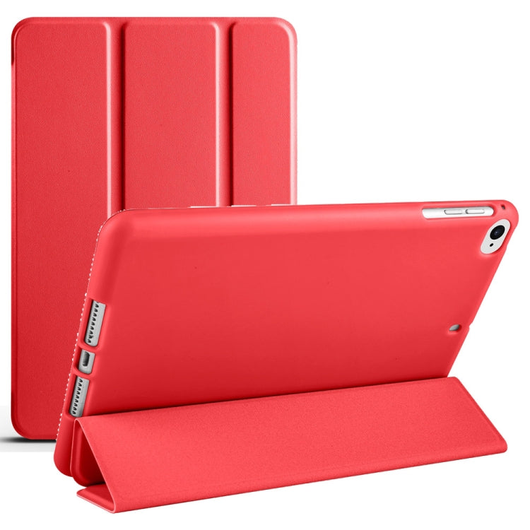 For iPad 9.7 2018 / 2017 / Air 2 / Air 3-folding TPU Horizontal Flip Leather Tablet Case with Holder(Red) - free shipping - PMC TechLife - Order now!