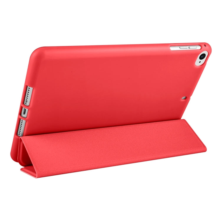 For iPad 9.7 2018 / 2017 / Air 2 / Air 3-folding TPU Horizontal Flip Leather Tablet Case with Holder(Red) - free shipping - PMC TechLife - Order now!