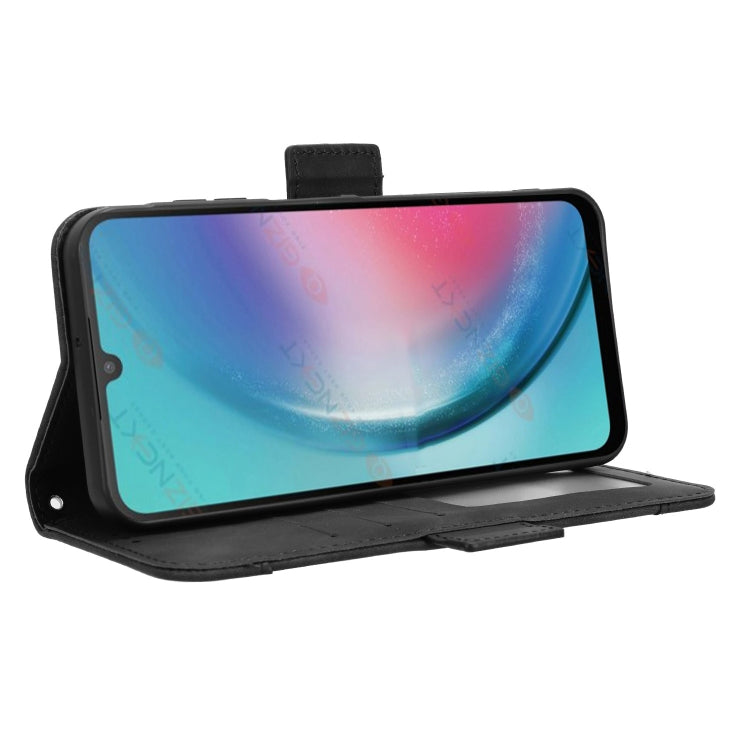 For Samsung Galaxy A25 5G Global Skin Feel Calf Texture Card Slots Leather Phone Case(Black) - free shipping - PMC TechLife - Order now!