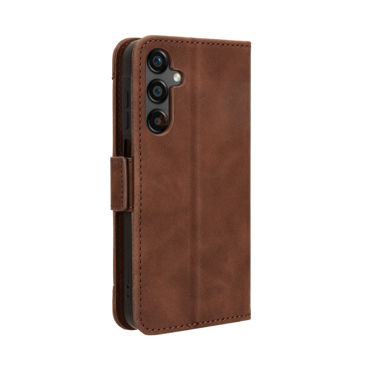 For Samsung Galaxy A25 5G Global Skin Feel Calf Texture Card Slots Leather Phone Case(Brown) - free shipping - PMC TechLife - Order now!