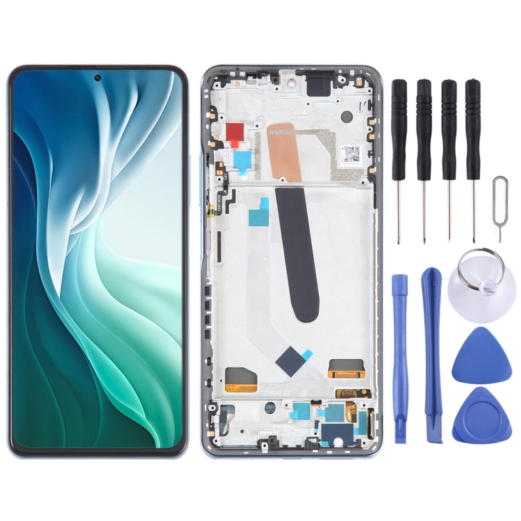 OLED LCD Screen For Xiaomi 11X Digitizer Full Assembly with Frame(Blue) - free shipping - PMC TechLife - Order now!