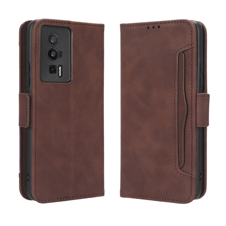 For Xiaomi Poco F5 Pro / Redmi K60 5G / K60 Pro Skin Feel Calf Texture Card Slots Leather Phone Case(Brown) - free shipping - PMC TechLife - Order now!