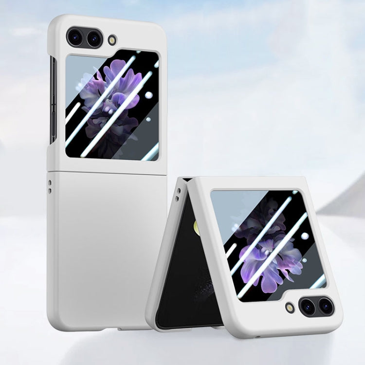 For Samsung Galaxy Z Flip5 Fuel Injection Integrated PC Skin Feel Phone Case(White) - free shipping - PMC TechLife - Order now!