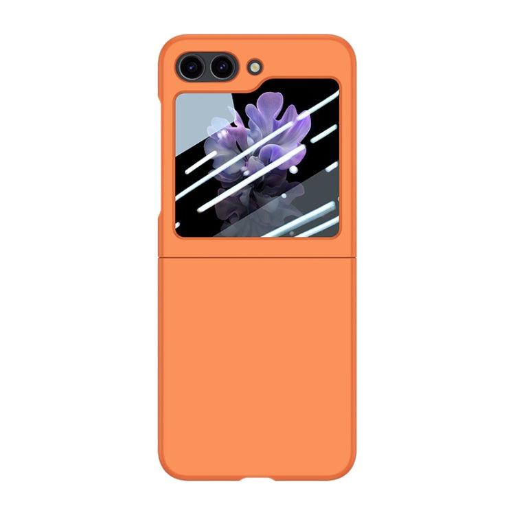 For Samsung Galaxy Z Flip5 Fuel Injection Integrated PC Skin Feel Phone Case(Flaming Orange) - free shipping - PMC TechLife - Order now!