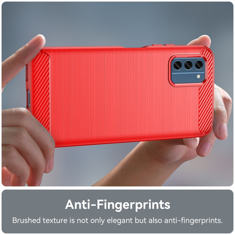 For Nokia C300 Brushed Texture Carbon Fiber TPU Phone Case(Red) - free shipping - PMC TechLife - Order now!