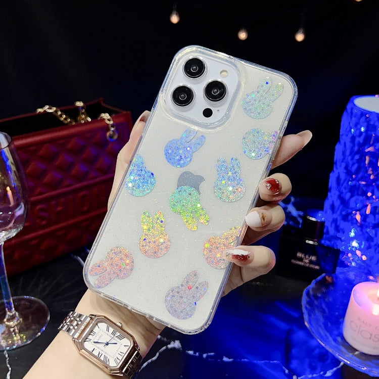 For iPhone 13 Pro Little Star Series Glitter Powder TPU Phone Case(Little Rabbit) - free shipping - PMC TechLife - Order now!