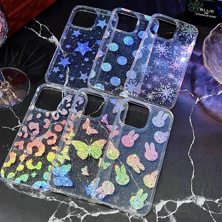 For iPhone 14 Pro Little Star Series Glitter Powder TPU Phone Case(Little Rabbit) - free shipping - PMC TechLife - Order now!