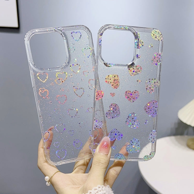 For iPhone 14 Pro Max Little Star Series Glitter Powder TPU Phone Case(Leopard Print) - free shipping - PMC TechLife - Order now!