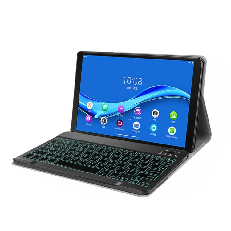 DY-M10P For Lenovo Smart Tab M10 HPD Plus TB-X606F 10.3 inch 2 in 1 Removable Magnetic ABS Bluetooth Keyboard + Protective Leather Tablet Case with Stand & Sleep / Wake-up & Pen Holder(Black) - Lenovo Keyboard by PMC TechLife | Online Shopping South Africa | PMC TechLife | Buy Now Pay Later Mobicred