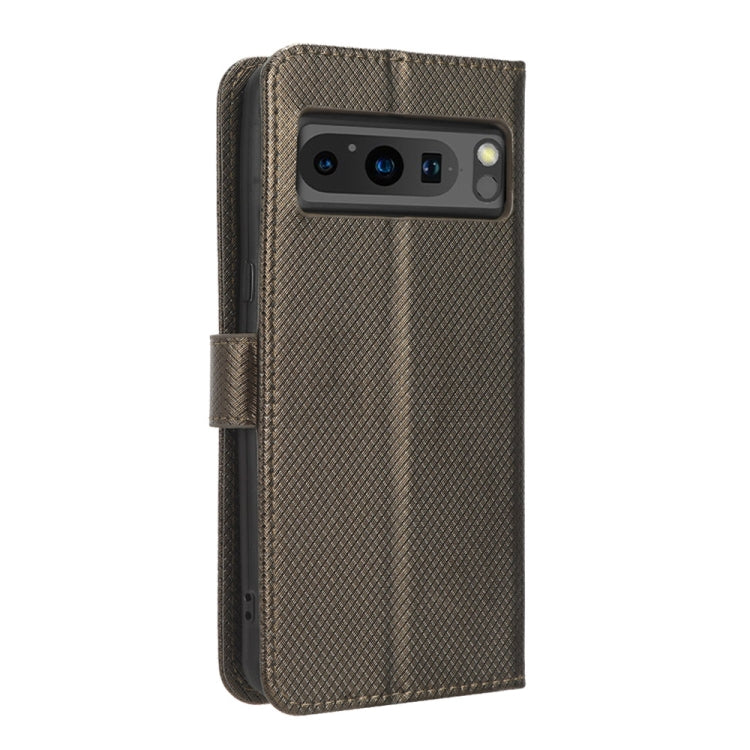 For Google Pixel 8 Pro Diamond Texture Leather Phone Case(Brown) - free shipping - PMC TechLife - Order now!