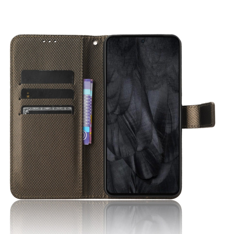For Google Pixel 8 Pro Diamond Texture Leather Phone Case(Brown) - free shipping - PMC TechLife - Order now!