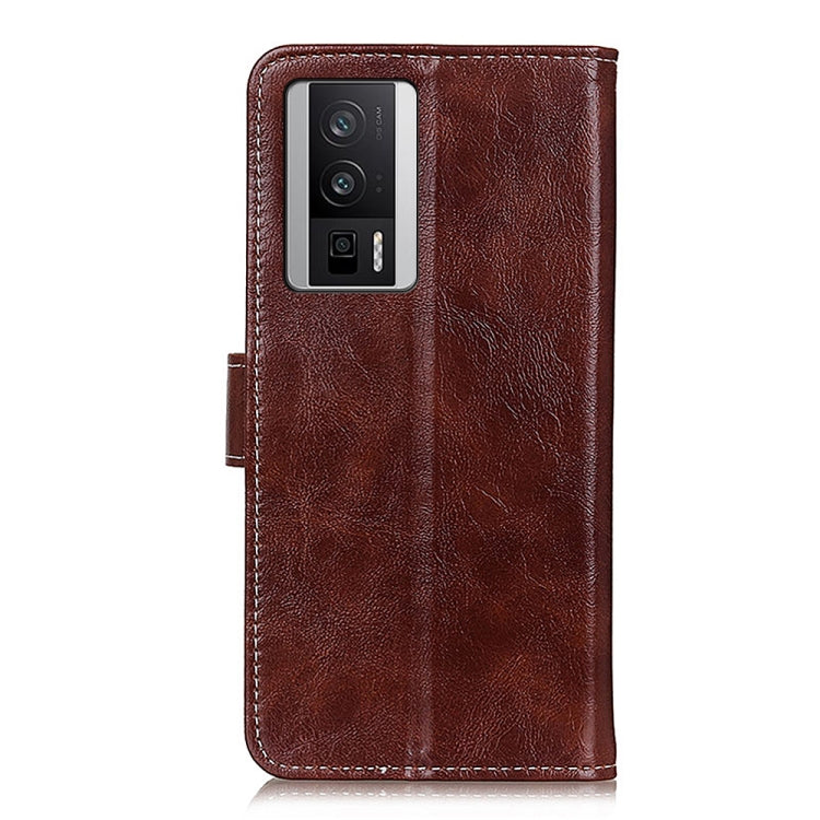 For Xiaomi Poco F5 Pro/Redmi K60/K60 Pro Retro Crazy Horse Texture Horizontal Flip Leather Phone Case(Brown) - free shipping - PMC TechLife - Order now!