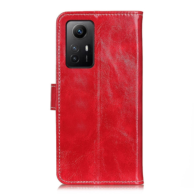 For Xiaomi Redmi Note 12S 4G Retro Crazy Horse Texture Horizontal Flip Leather Phone Case(Red) - free shipping - PMC TechLife - Order now!