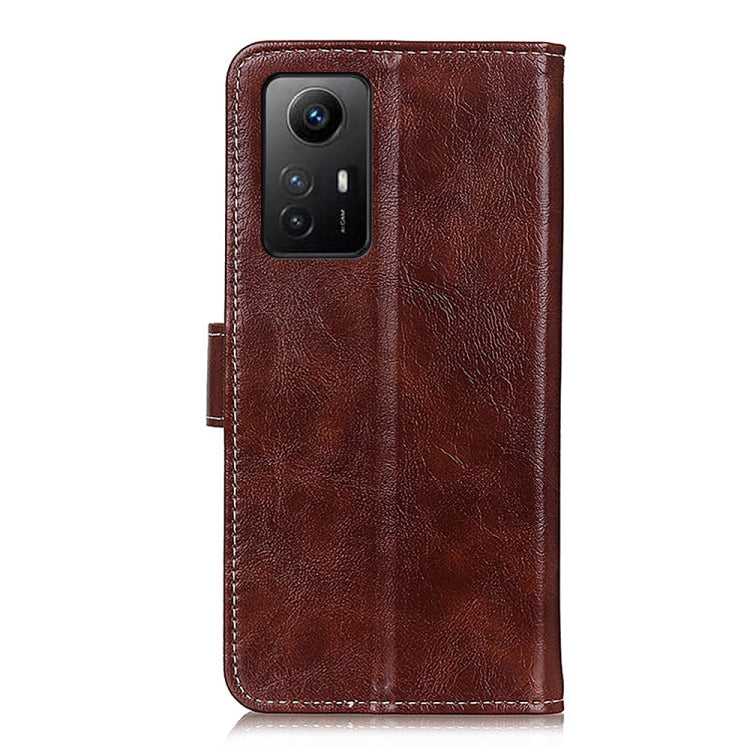 For Xiaomi Redmi Note 12S 4G Retro Crazy Horse Texture Horizontal Flip Leather Phone Case(Brown) - free shipping - PMC TechLife - Order now!