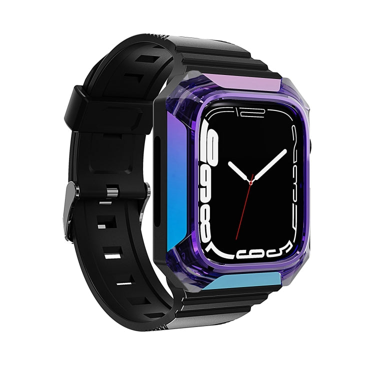 Armor Case Integrated TPU Watch Band For Apple Watch SE 44mm(Purple) - Watch Bands by PMC TechLife | Online Shopping South Africa | PMC TechLife