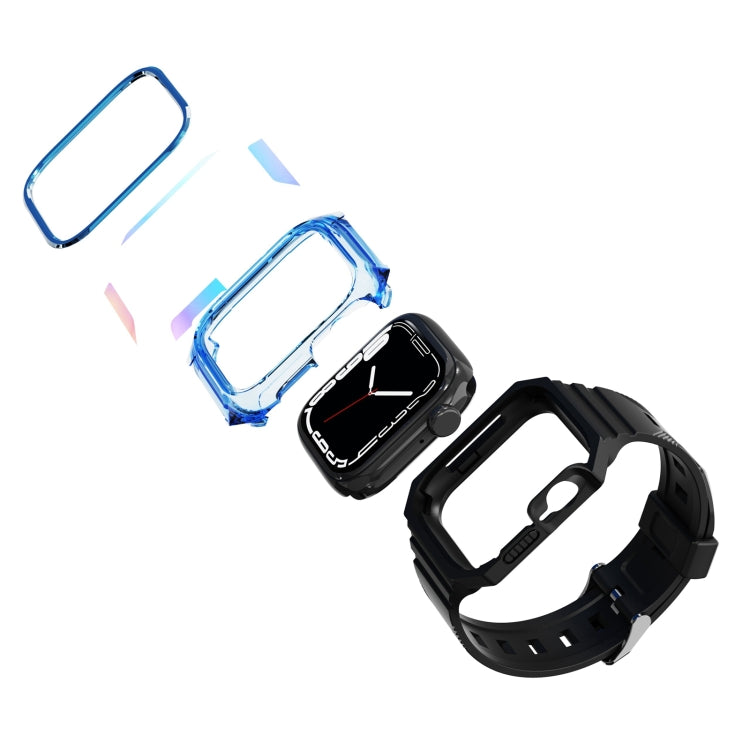 Armor Case Integrated TPU Watch Band For Apple Watch 5 40mm(Blue) - Watch Bands by PMC TechLife | Online Shopping South Africa | PMC TechLife