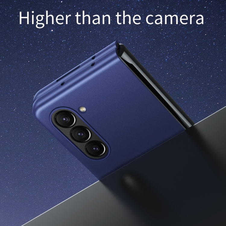 For Samsung Galaxy Z Fold5 Skin Feel Shockproof PC Fold Protective Phone Case(Blue) - free shipping - PMC TechLife - Order now!