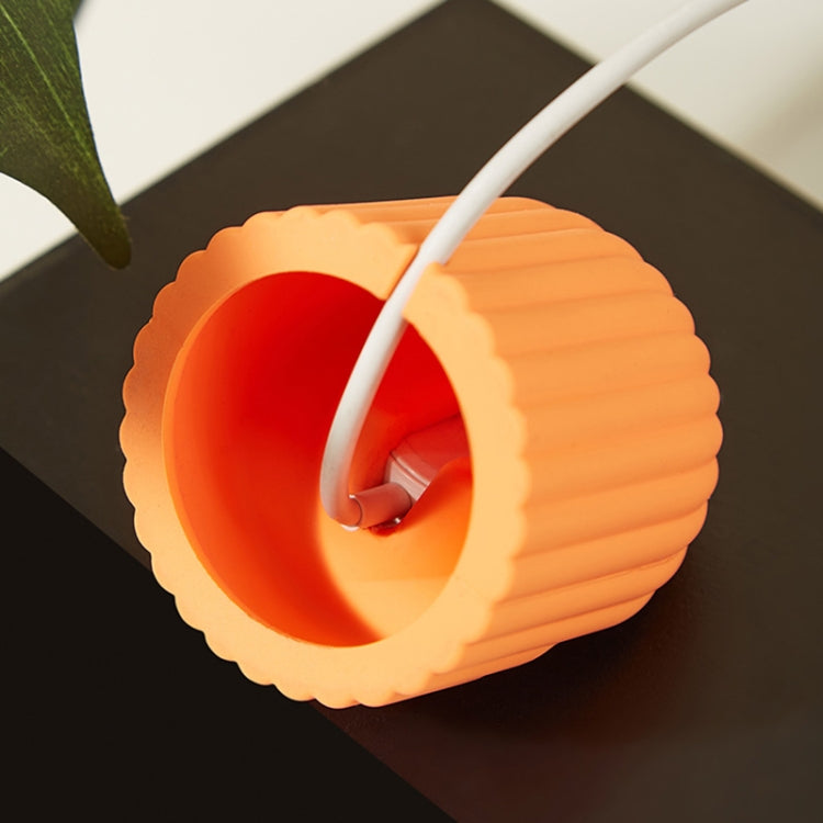 For Apple Watch Wave Pattern Silicone Watch Charging Stand(Lavender) - Charger / Holder by PMC TechLife | Online Shopping South Africa | PMC TechLife