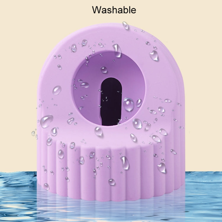 For Apple Watch Wave Pattern Silicone Watch Charging Stand(Midnight Blue) - Charger / Holder by PMC TechLife | Online Shopping South Africa | PMC TechLife