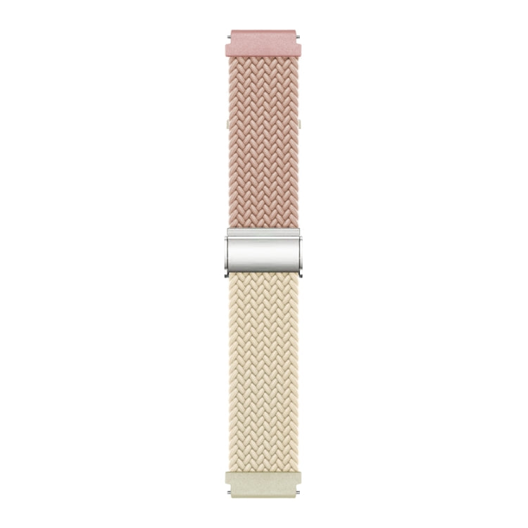 20mm Buckle Braided Nylon Watch Band(Milk Starlight) - 20mm Bands by PMC TechLife | Online Shopping South Africa | PMC TechLife