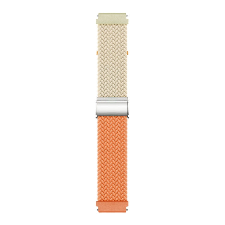 20mm Buckle Braided Nylon Watch Band(Starlight Orange) - 20mm Bands by PMC TechLife | Online Shopping South Africa | PMC TechLife