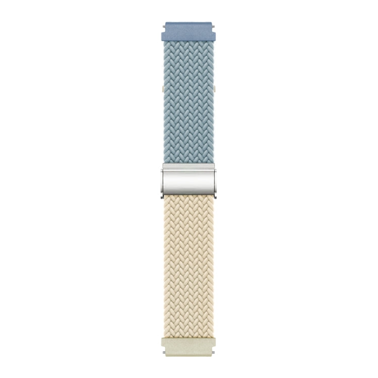 20mm Buckle Braided Nylon Watch Band(Cyan Blue Starlight) - 20mm Bands by PMC TechLife | Online Shopping South Africa | PMC TechLife