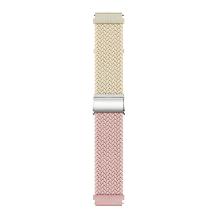 22mm Buckle Braided Nylon Watch Band(Starlight Silty Sand) - 22mm Bands by PMC TechLife | Online Shopping South Africa | PMC TechLife
