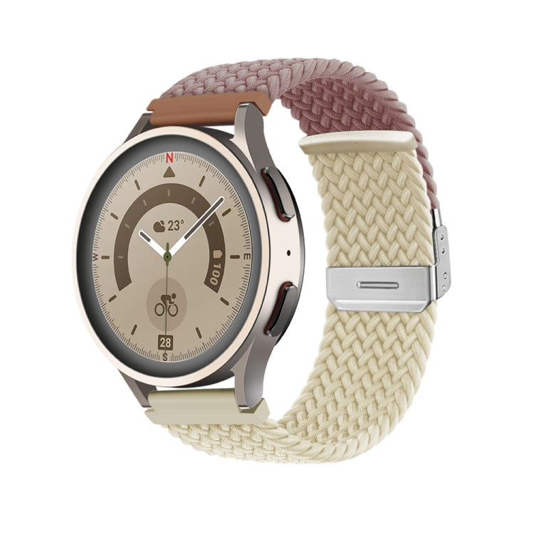 22mm Buckle Braided Nylon Watch Band(Smokey Purple Starlight) - 22mm Bands by PMC TechLife | Online Shopping South Africa | PMC TechLife