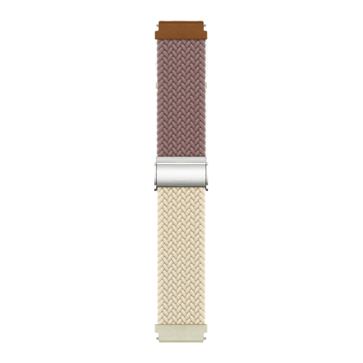 22mm Buckle Braided Nylon Watch Band(Smokey Purple Starlight) - 22mm Bands by PMC TechLife | Online Shopping South Africa | PMC TechLife