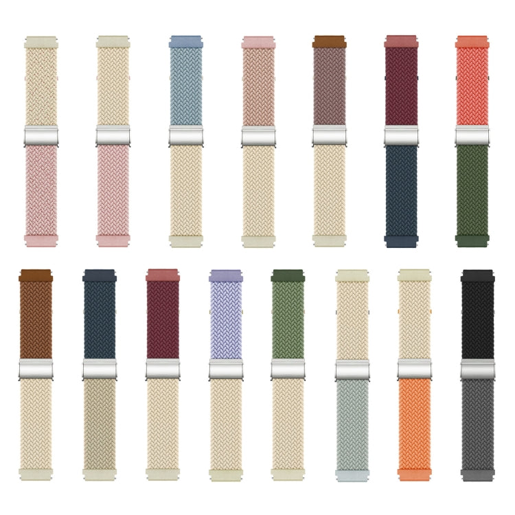 22mm Buckle Braided Nylon Watch Band(Cactus Starlight) - 22mm Bands by PMC TechLife | Online Shopping South Africa | PMC TechLife