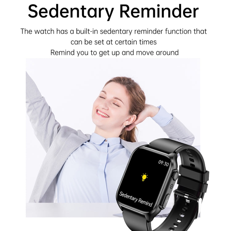 TK12 1.96 inch IP67 Waterproof Silicone Band Smart Watch Supports ECG / Remote Families Care / Bluetooth Call / Body Temperature Monitoring(Blue) - Smart Watches by PMC TechLife | Online Shopping South Africa | PMC TechLife