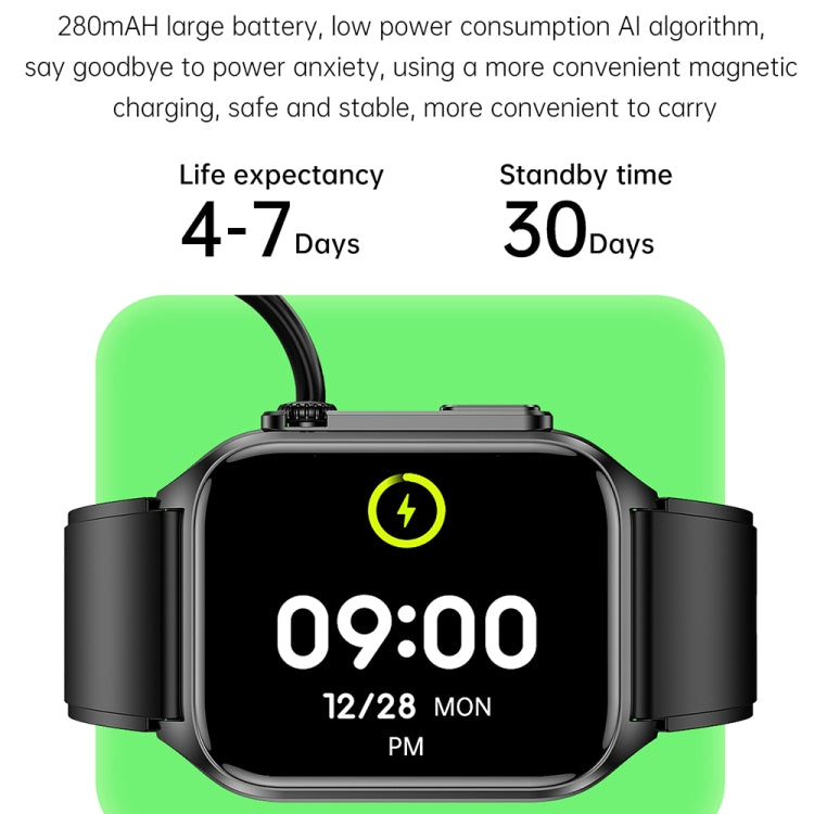 TK12 1.96 inch IP67 Waterproof Silicone Band Smart Watch Supports ECG / Remote Families Care / Bluetooth Call / Body Temperature Monitoring(Blue) - Smart Watches by PMC TechLife | Online Shopping South Africa | PMC TechLife