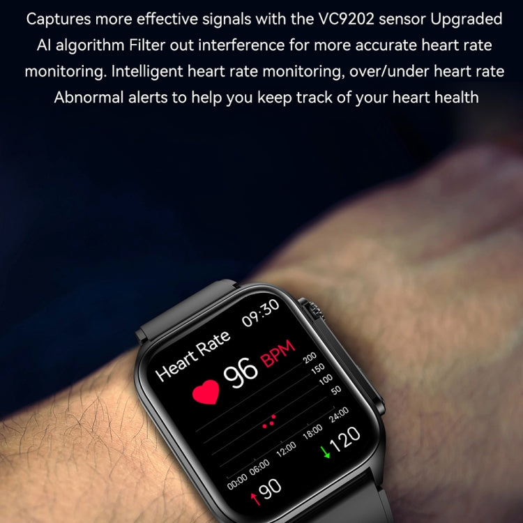 TK12 1.96 inch IP67 Waterproof Silicone Band Smart Watch Supports ECG / Remote Families Care / Bluetooth Call / Body Temperature Monitoring(Red) - Smart Watches by PMC TechLife | Online Shopping South Africa | PMC TechLife