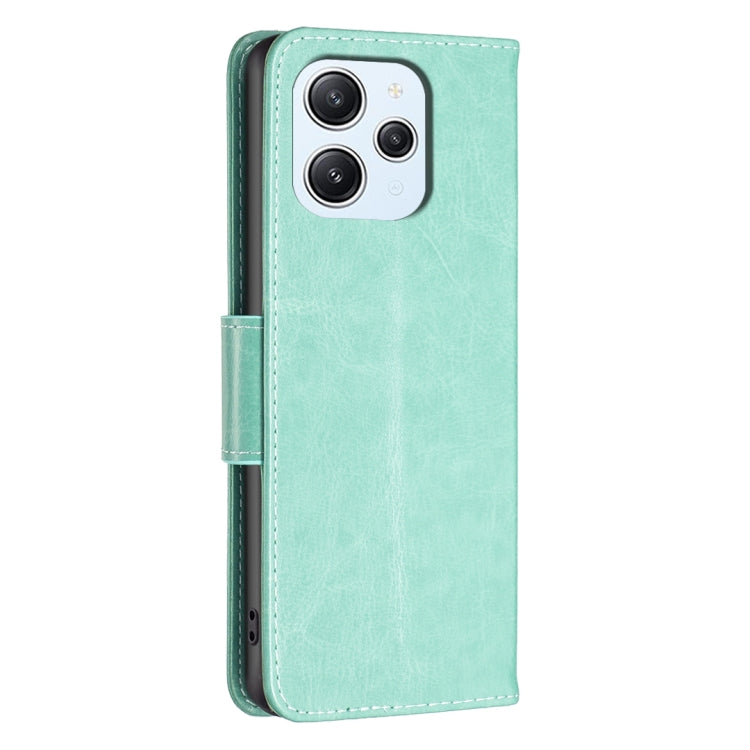 For Xiaomi Redmi 12 4G Two Butterflies Embossing Leather Phone Case(Green) - free shipping - PMC TechLife - Order now!