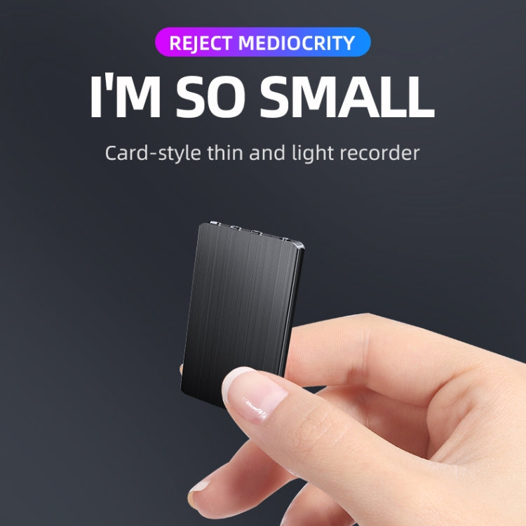 JNN M2 Ultra-thin HD Noise Reduction Intelligent Control Voice Voice Recorder, Capacity:8GB(Black) - Other Style by JNN | Online Shopping South Africa | PMC TechLife | Buy Now Pay Later Mobicred