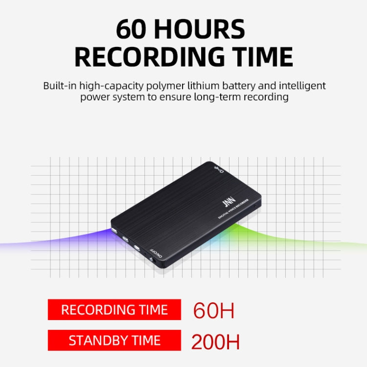 JNN M2 Ultra-thin HD Noise Reduction Intelligent Control Voice Voice Recorder, Capacity:8GB(Black) - Other Style by JNN | Online Shopping South Africa | PMC TechLife | Buy Now Pay Later Mobicred