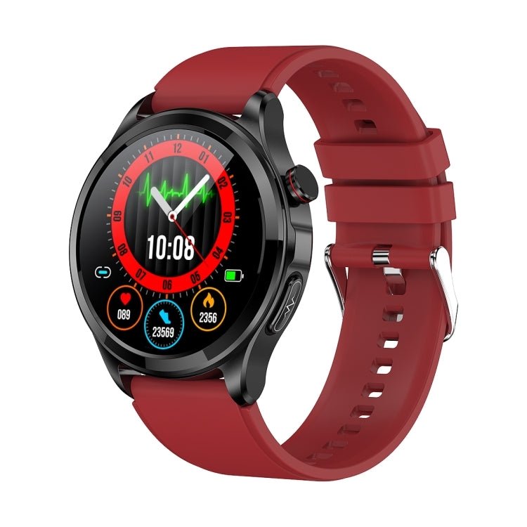 TK22 1.39 inch IP67 Waterproof Silicone Band Smart Watch Supports ECG / Non-invasive Blood Sugar(Red) - Smart Watches by PMC TechLife | Online Shopping South Africa | PMC TechLife