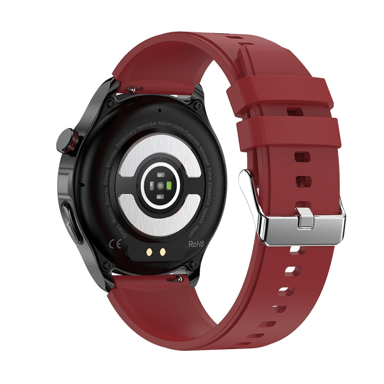 TK22 1.39 inch IP67 Waterproof Silicone Band Smart Watch Supports ECG / Non-invasive Blood Sugar(Red) - Smart Watches by PMC TechLife | Online Shopping South Africa | PMC TechLife
