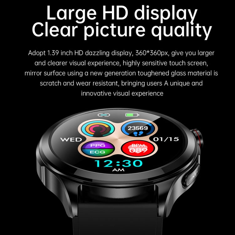 TK22 1.39 inch IP67 Waterproof Silicone Band Smart Watch Supports ECG / Non-invasive Blood Sugar(Blue) - Smart Watches by PMC TechLife | Online Shopping South Africa | PMC TechLife