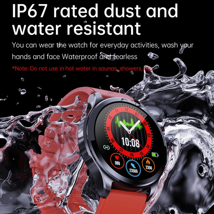 TK22 1.39 inch IP67 Waterproof Silicone Band Smart Watch Supports ECG / Non-invasive Blood Sugar(Black) - Smart Watches by PMC TechLife | Online Shopping South Africa | PMC TechLife
