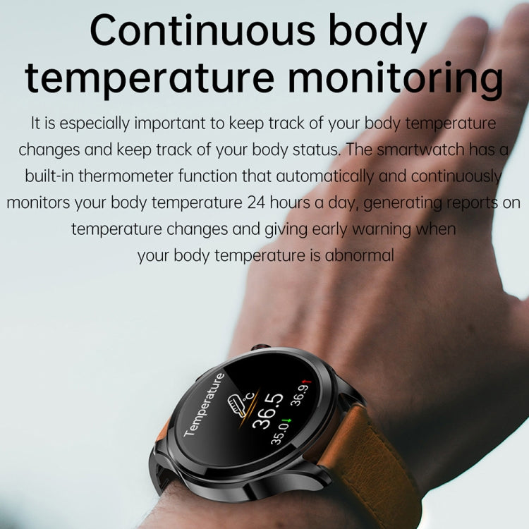 TK22 1.39 inch IP67 Waterproof Silicone Band Smart Watch Supports ECG / Non-invasive Blood Sugar(Black) - Smart Watches by PMC TechLife | Online Shopping South Africa | PMC TechLife