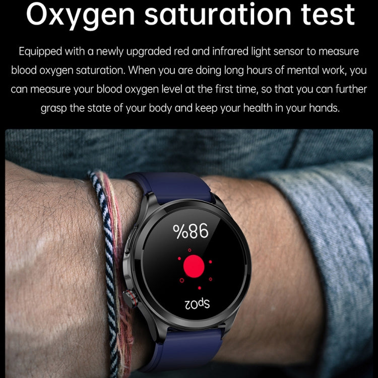 TK22 1.39 inch IP67 Waterproof Silicone Band Smart Watch Supports ECG / Non-invasive Blood Sugar(Blue) - Smart Watches by PMC TechLife | Online Shopping South Africa | PMC TechLife